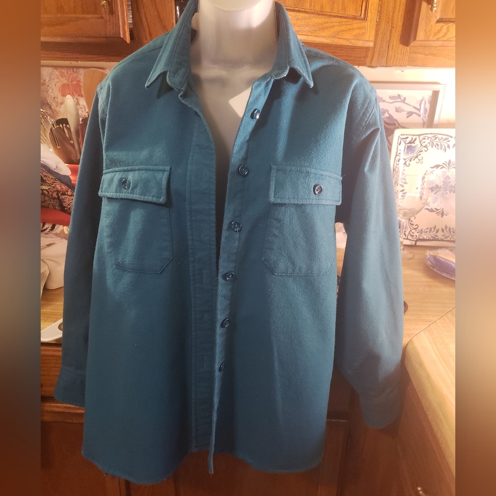 Teal Button-Up Shirt